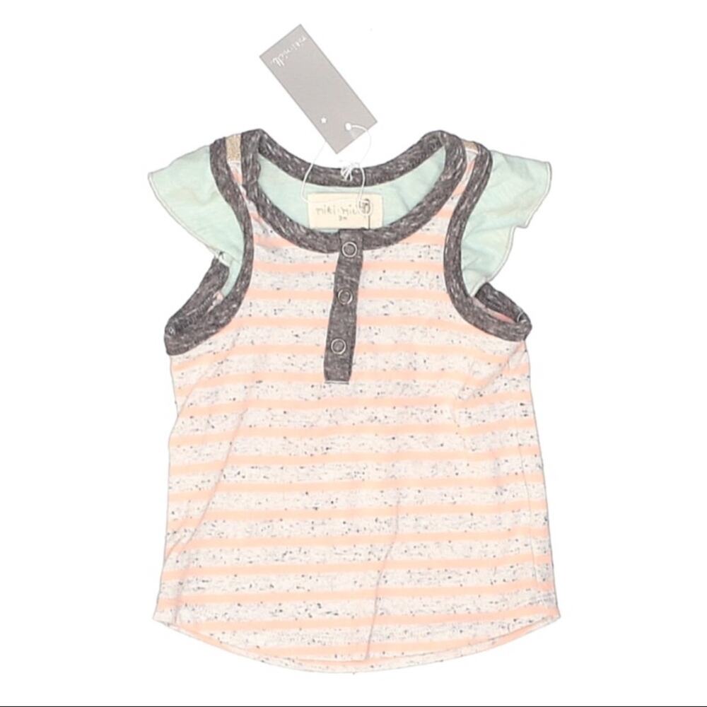 Miki & Miette Cameron Flutter Sleeve Tank Top 3M